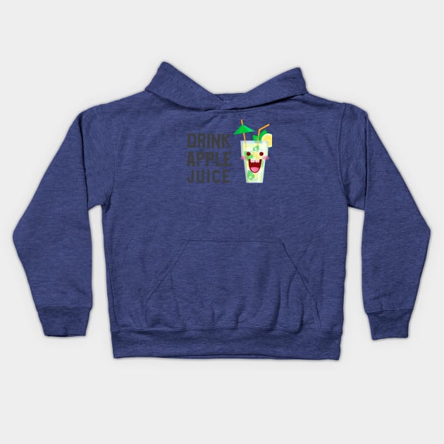 Drink Apple Juice (Ver.5) Kids Hoodie by GideonStore